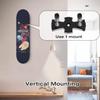 YEZRO Skateboard Hanger Wall Mount - 8 Packs Metal Skateboard Wall Mount for Skateboard Deck Display with Aluminum Screw Cap and Protecive Washers