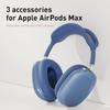 Capa para Fones de Ouvido AirPods Max, Capa de Almofada de Orelha/Tiara de Silicone/Protetor Transparente Macio de TPU para Copos de Ouvido, Acessórios Protetores [3 em 1] para Apple para AirPod