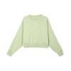 Nike Odzież sportowa Phoenix Fleece Jednolity kolor Okrągły dekolt Casualowa Luźna bluza Damska bluza Zielona FZ6810-371