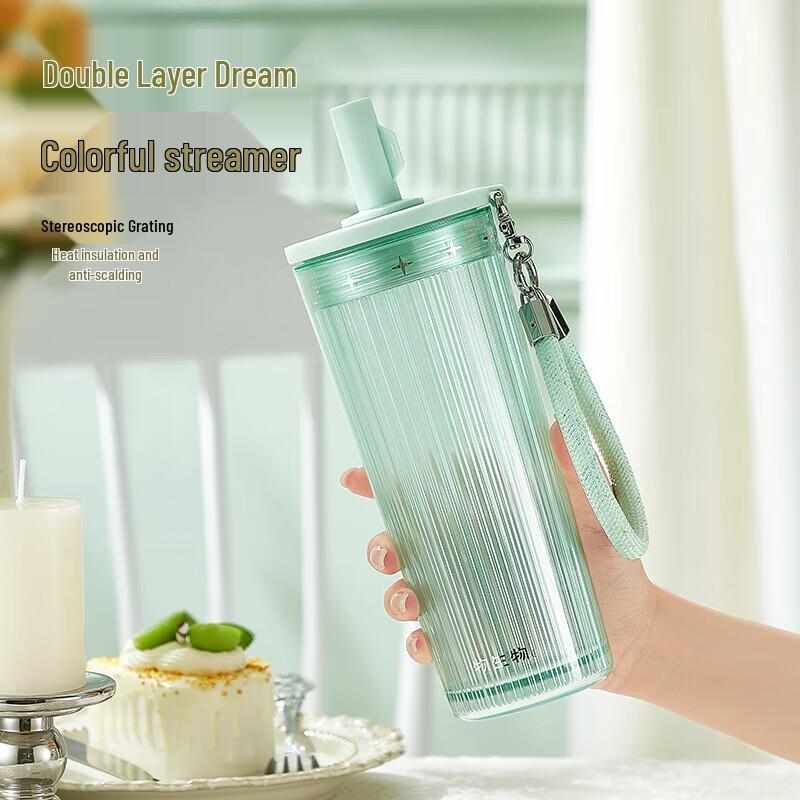 RELEA Star Double-layer Straw Cup