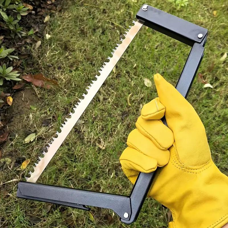 

Folding Hand Saw Outdoor Camping Aluminum Alloy Foldable Saw with Storage Bag Survival Tools 1 Pc