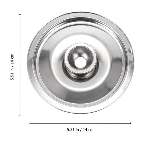 Kichvoe Pot Lid, 14cm, Stainless Steel and Iron, for Seasonings, Small Cookware, Frying Pans, and Woks