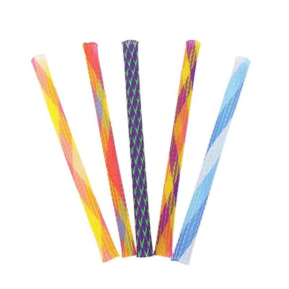 Colorful Cat Spring Toys Plastic Colorful Cat Toys Fun Interactive Cat Toys  for Indoor Cats