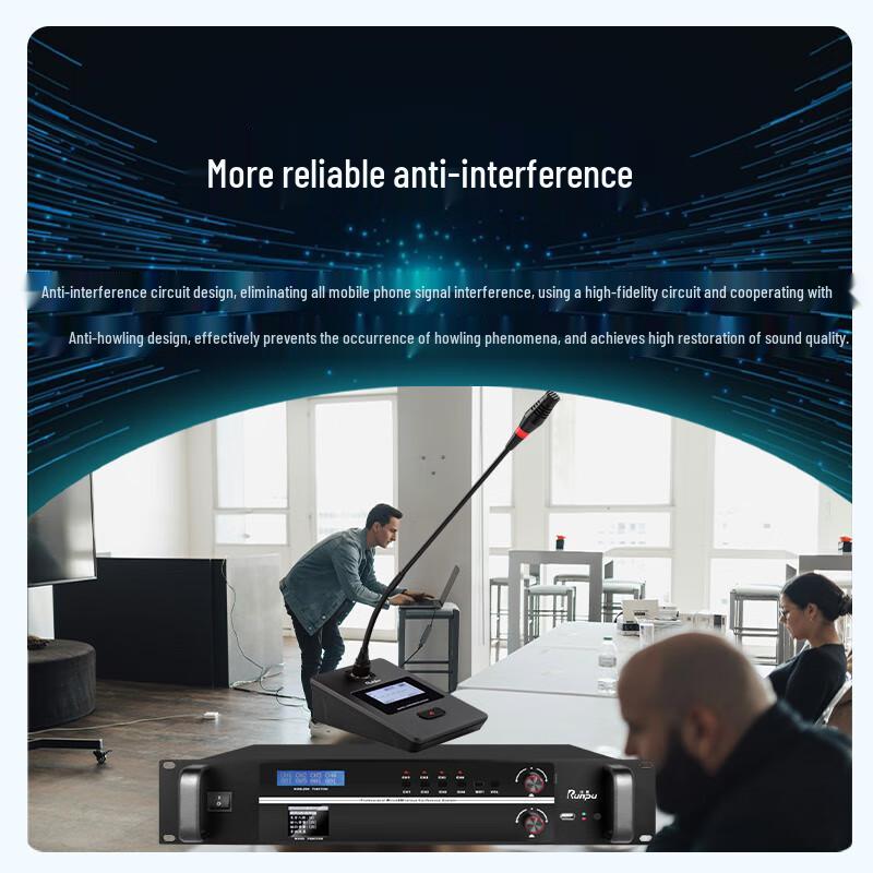 Runpu RP-S-WX9000D Wireless Conference Delegate Microphone (CN version)