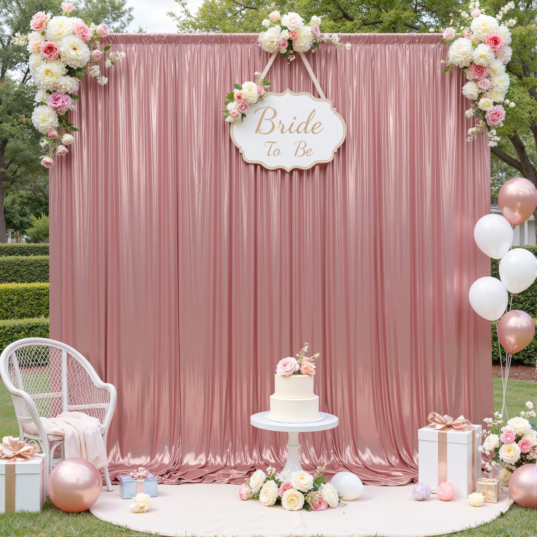 

1.5x3m Sequins Backdrop Curtains Movable Decor Free for Birthday Party Prom Wedding Anniversary Shimmer Background Photo Drapes 150x300cm