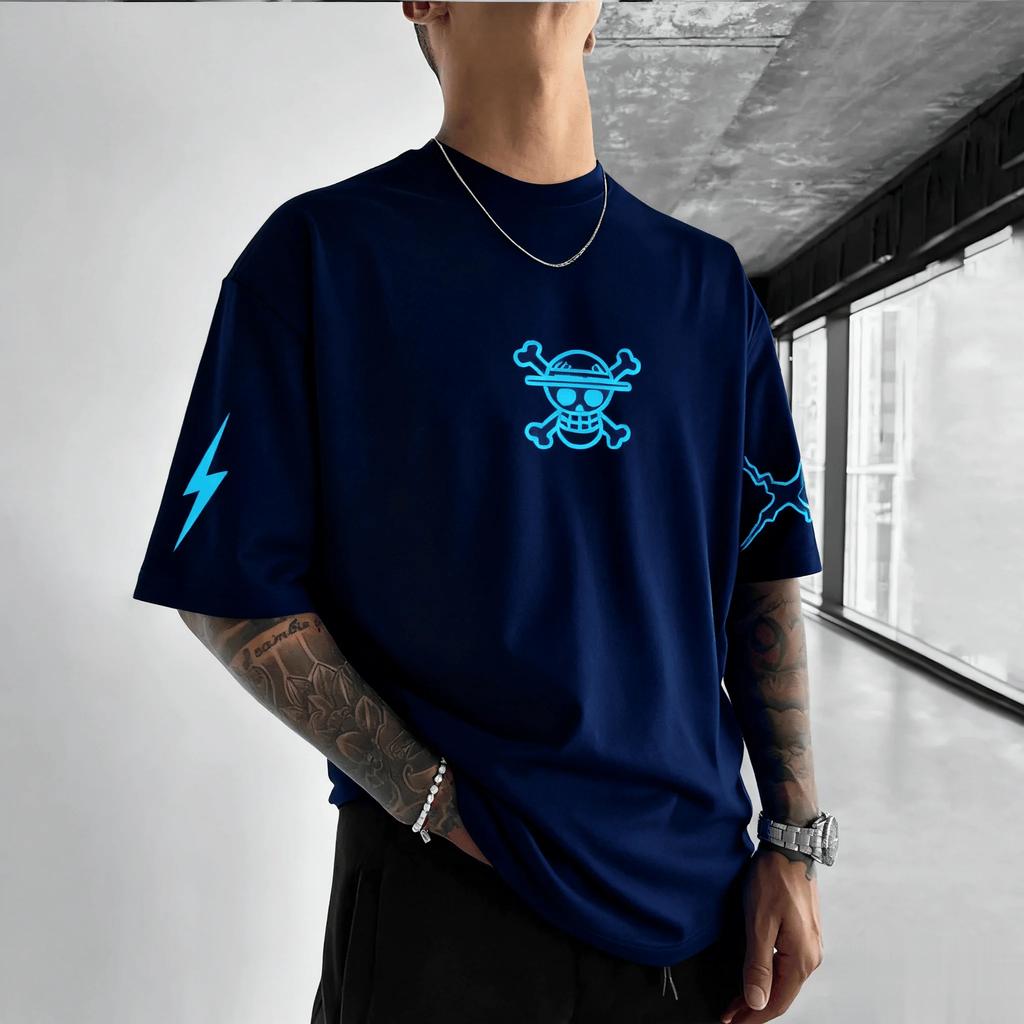 Nadměrné pánské tričko Dámské tričko s krátkým rukávem Streetwear Ležérní grafická trička Nová letní móda Oblečení Y2k