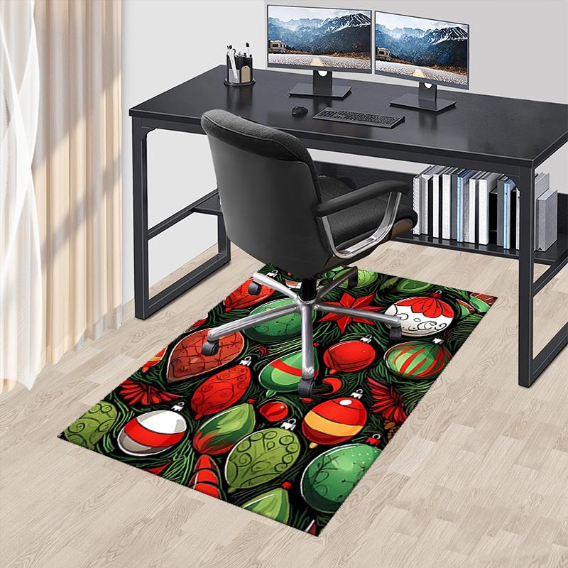 

Christmas Ornament Chair Mat - Anime Cartoon Design, Non-Slip Carpet for Office, Home Decor, Living Room, Bedroom, Game Room & Dormitory.R105 60cm by 90cm