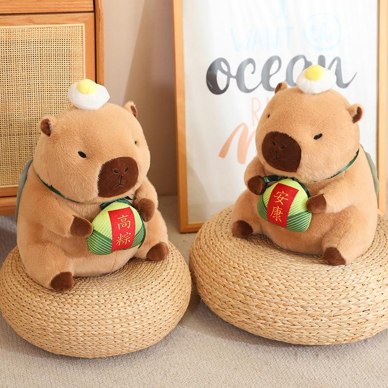 New Kapibara plush toy Dragon Boat Festival zongzi capybara stuffed doll holiday decoration props