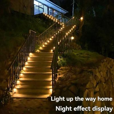 4pcs Solar Outdoor Light Outdoor Solar Lights for Garden Decor Home Waterproof Outdoor Stair Stepping Step Light