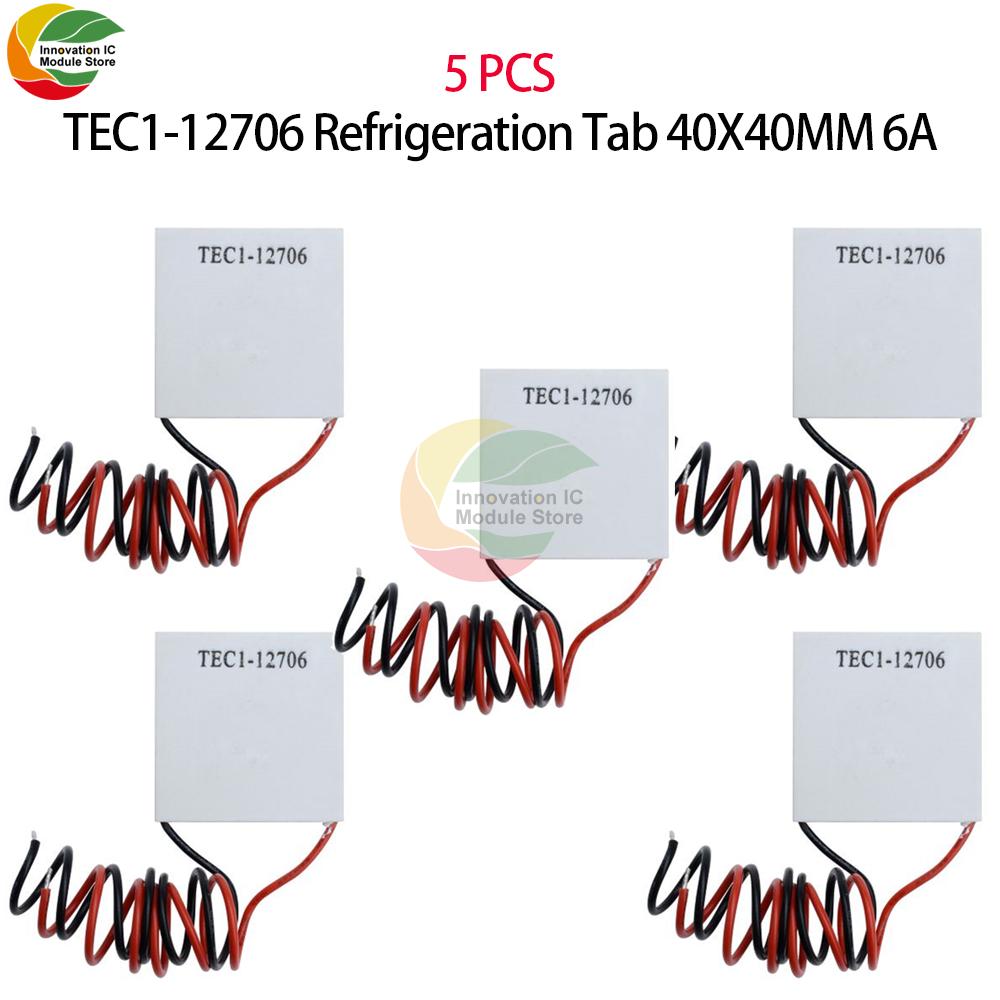 1-10Pcs TEC1-12706 12706 Thermoelectric Cooler Peltier 40*40MM 12V New of semiconductor refrigeration