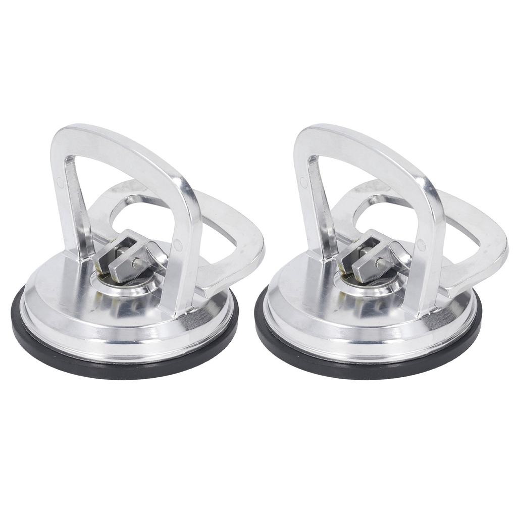 2pcs Glass Suction Cup Heavy Duty Aluminum Alloy 50kg Large Load Capacity Dent Puller Handle Lifter