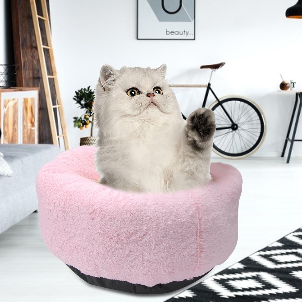 Winter Keeping Warm Plush Pet Soft Mat Sleeping Pad Bed Dog Cat Puppy Round Cushion Nest