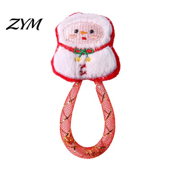 Interactive Cat Toys Christmas Catnip Toy for Indoor Cats, Stuffed Chew with Mesh Teething Relief Kittens Tube, Flexible Tube Bell Holiday Gift