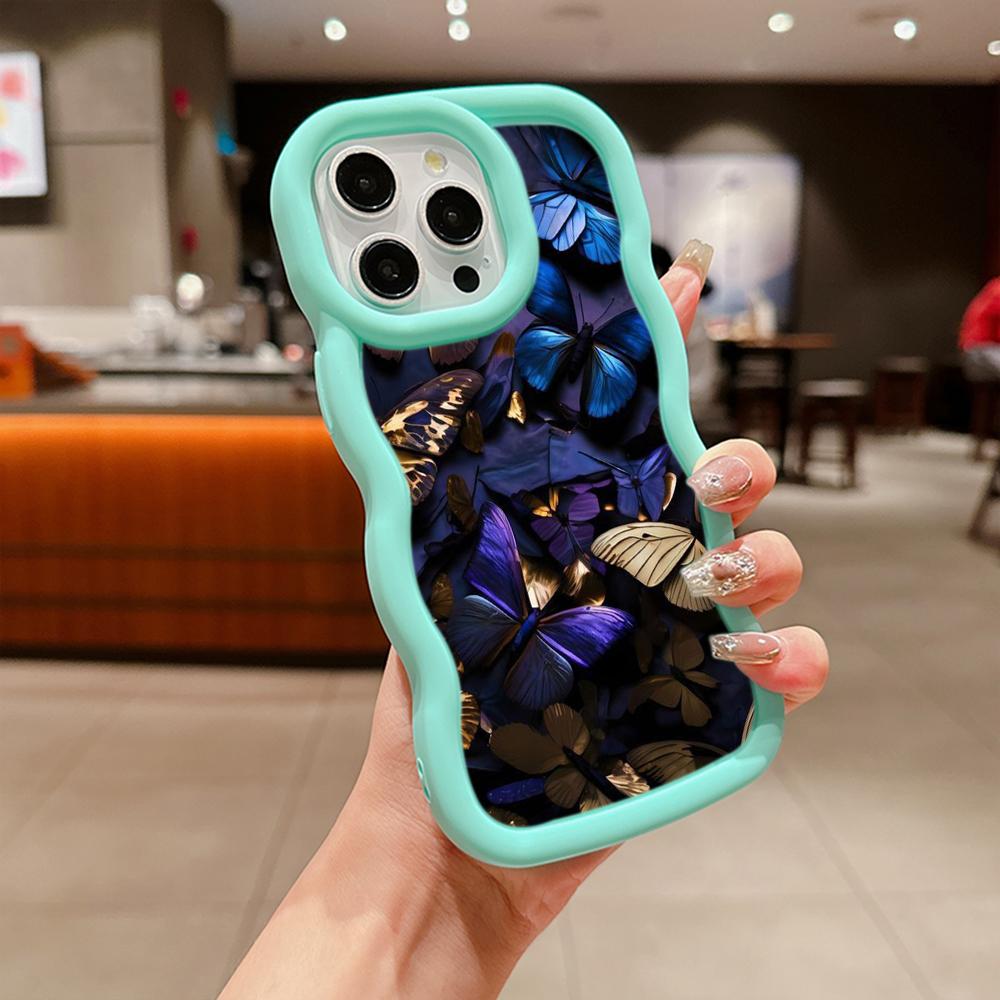 Macaron Soft TPU Phone Case for Xiaomi Poco X3 X5 X6 M6 Pro Redmi 12C 13C Redmi Note 10 11 12 13 Pro 10s 11s 12s Cover Ae65 Butterfly Flower Art Cute