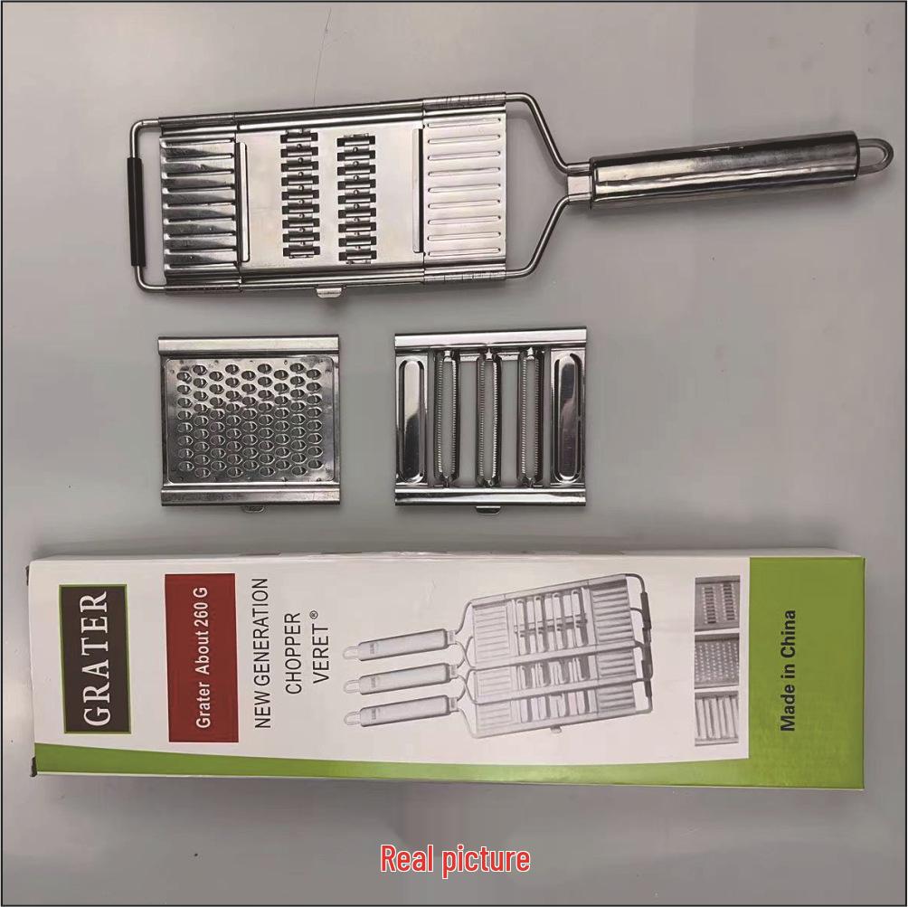 Multifunktionaler Gemüseschneider & Reibe aus Edelstahl