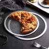 Ekran do pizzy 6-20 cali, forma metalowa, siatka metalowa, nieprzywierająca blacha do pieczenia, nowa, bezszwowa, stop aluminium, siatka metalowa, naczynia do pieczenia, narzędzia kuchenne do pizzy