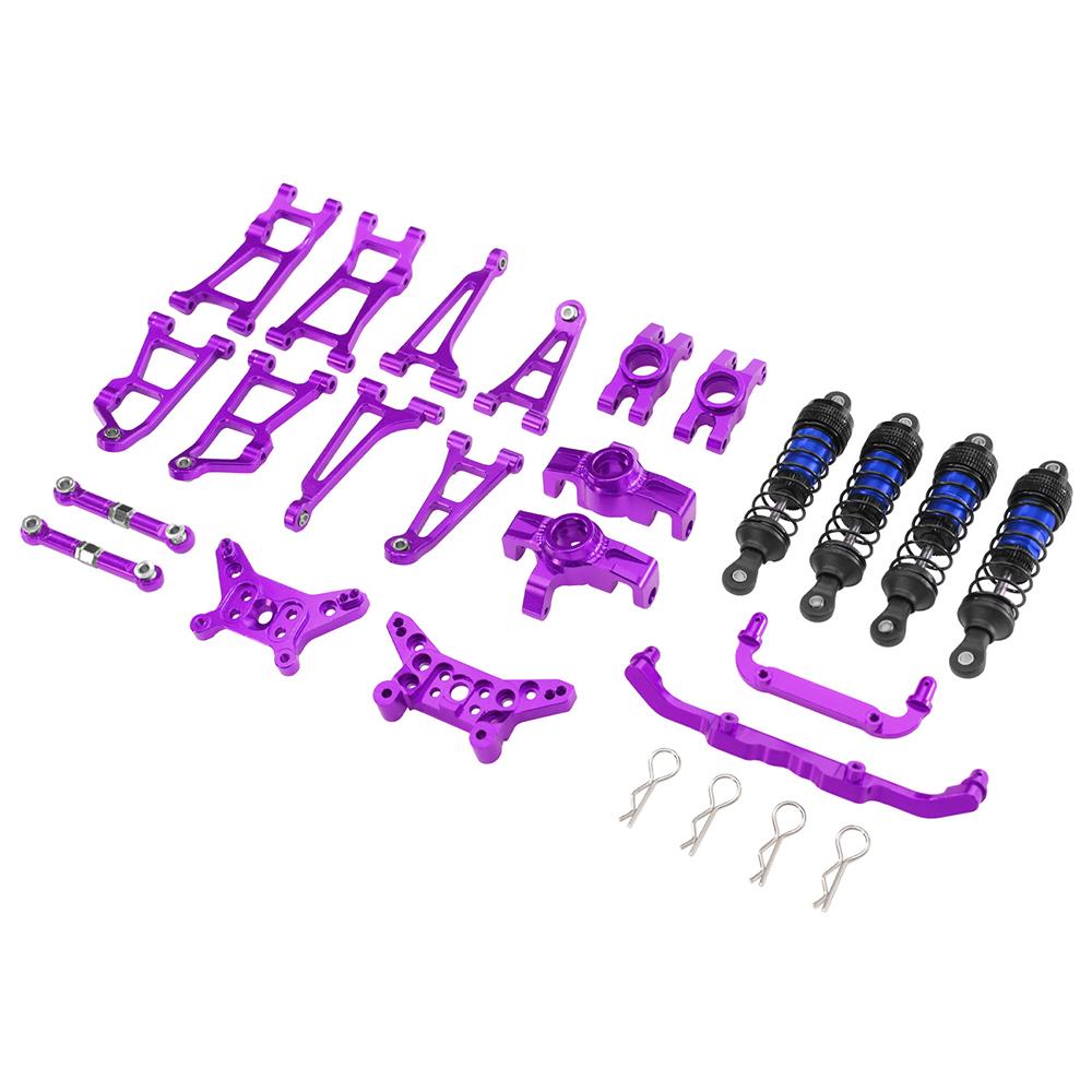 Upgraded Metal Parts Arm Steering Cup Shock Absorber Bracket Body Pillar Shock Absorber Kit Set for MJX 14211 1/14 RC Car