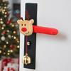 Santa Door Handle Decoration Soft Padded Design For Holiday Safety Festival Home Office Christmas Decors
