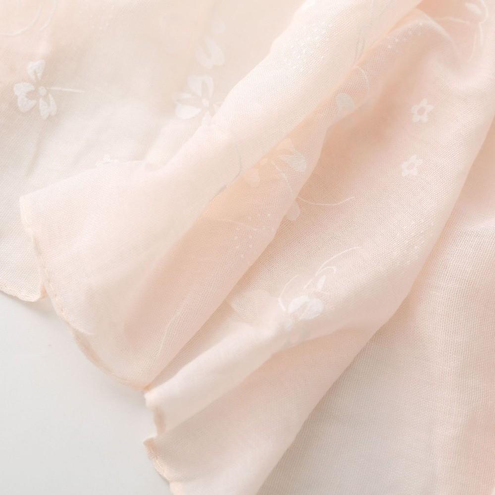 Retro Foulard Hijab Elegant Shawls Wraps Literary Female Headscarf Spring Summer Autumn for Women
