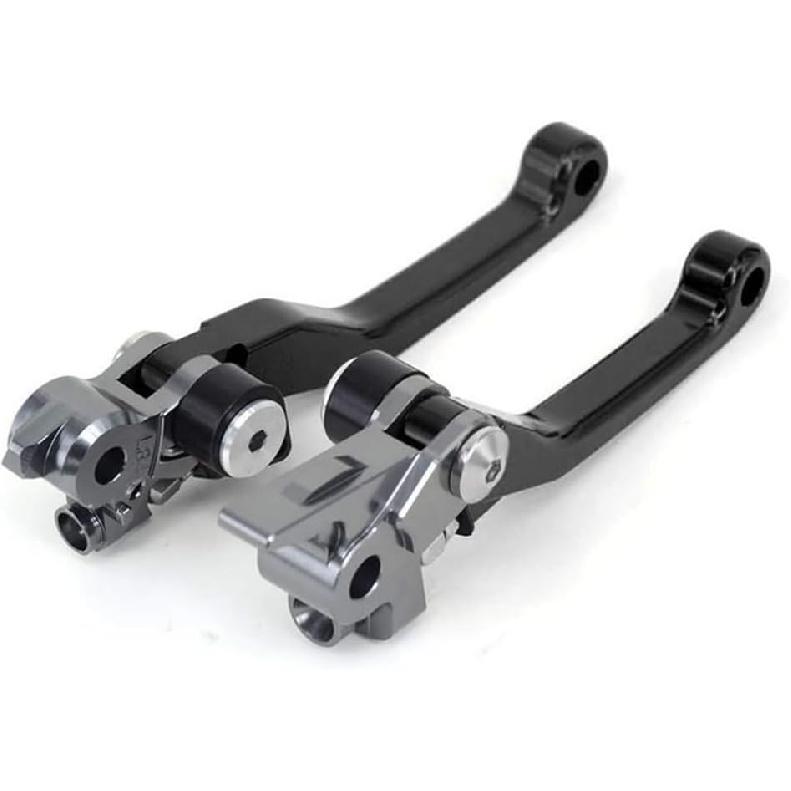 Dirt Bike Clutch Brake Levers,CNC Billet Pivot Handle Levers for TTR 230 2005-2024/YZ80 YZ85 2001-2014/RM85 2005-2019/RM125 RM250 2004-2008 - Black