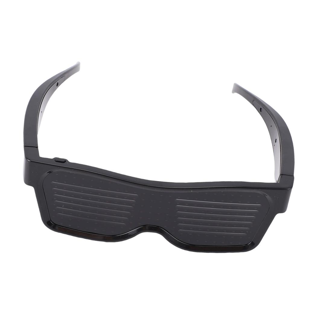 LED Glasses Red Dynamic Bluetooth APP Control USB Charging Smart Light Up Glasses for Party Nightclub Festivals Raves