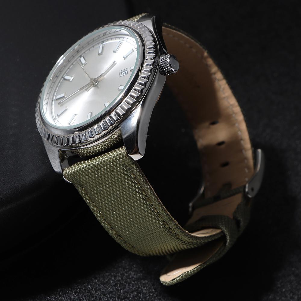 Denim Pattern Nylon Watchband for Casio Vintage Strap 20mm 22mm Watch Band for Seiko Watchs for Blancpain Men Women Accessories
