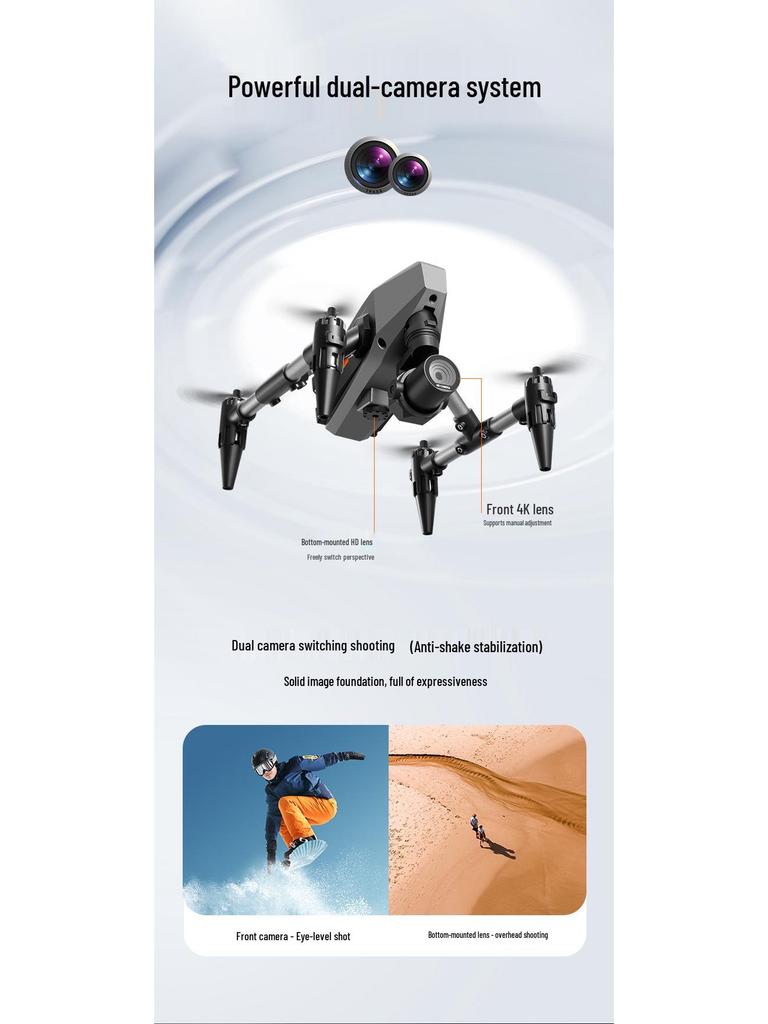 Cross-Border XD1 Mini Drone HD Quadcopter: Remote Control Toy with Optical Flow & Fixed Height Features.
