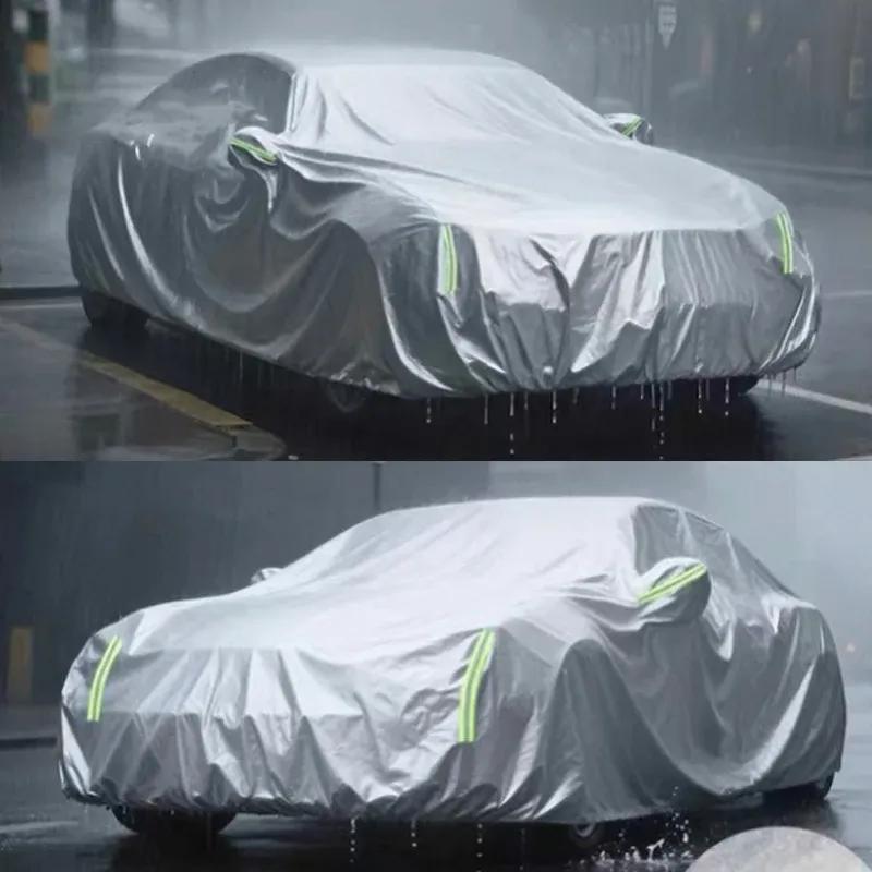 For MG ZS EV ZX ZST VS 2017-2024 Car Cover Waterproof UV Protection All Weather Dustproof Snow Rain Cover 190T Polyester