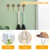 20pcs Wall Multi-Purpose Hooks Vintage Zinc Alloy Home Coats Hat Clothes Hangers Bath Towel Keys Coats Bag Organization Hooks