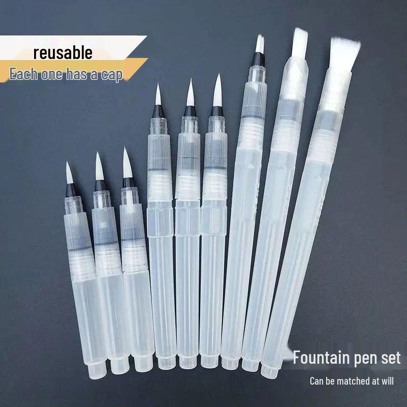 

Watercolor Brush Pen with Large Capacity for Soluble Colored Pencils and Painting 120mm Pointed Head Small