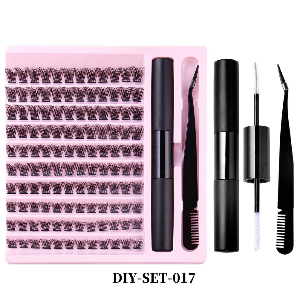 Diy Segmented False Eyelashes 10 Rows Mixed Single Cluster Set Makeup Grafted Eyelashes