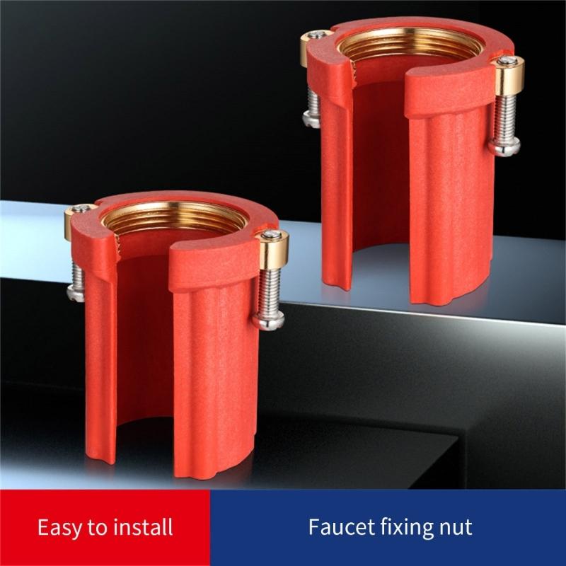Kitchen Sink Anti-Loosening Nut Buckle Base Faucet Installation Fastener Fixed Base Nut Basin Faucet Accessories