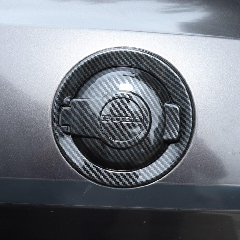 ABS Carbon Fiber Fuel Tank Cover Door Gas Filler Cap Fit For Challenger 2009+