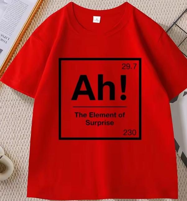 Project Hail Mary Ah Tshirt For Unisex Unisex Eleunisext Of Surprise Tshirts Chemistry Joke Tee Unisex High Quality Short Sleeve Tee