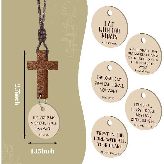 Sivak 5 Pcs Car Air Freshener Cross Mirror Hanging Christian Gift Accessories Daily Bible Car Rearview Decor Accessories Jesus Ornament Religious