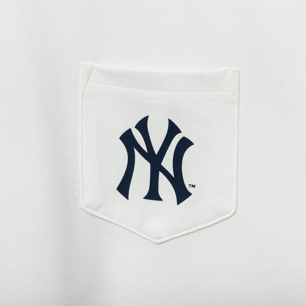 New Era X MLB New York Yankees Logo Print Round Neck Summer American Short Sleeve T-Shirt Unisex T-Shirt White 13697649