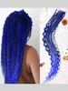 Synthetic 24 Inch 8 Strands/Lot SE Dreadlocs Braids Hair Extensions, 3 In 1 Mixed Hippie Style Single End Dreadslocks for Women