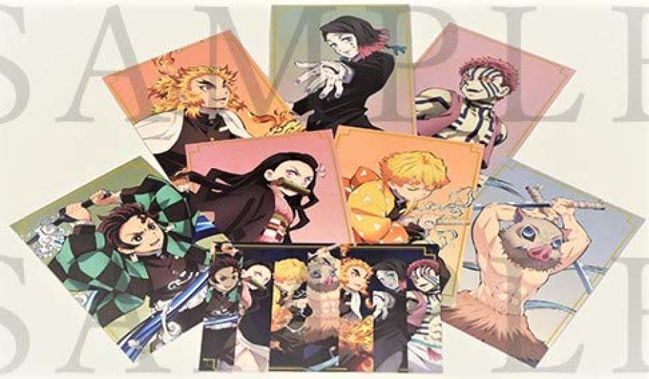 Demon Kimetsu no Yaiba the Mugen Train Postcard Set of 8 Official Theater Merchandise Slayer Movie