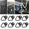 1pcs Cargo Tie-Down Anchors, Black Steel V-Ring Bolton Trailer Cargo Tie Down