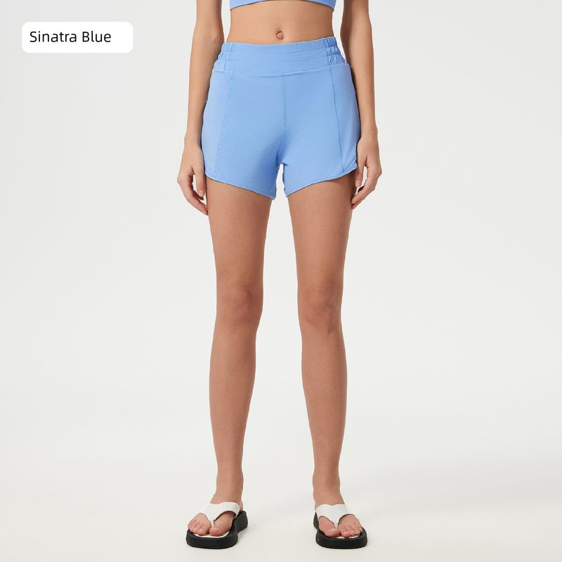 Shishi City Quality Clothing Co., Ltd. Summer Cool Feeling Quick-Drying High Waist Track Shorts Women's Lined Fitness Pants Light