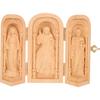 Religious Ornaments Mini Decor Vintage Decor for Home Hand Sculpture Boxwood Carving Christ Mini Christian Altar Box Hand Carving Christian Statues