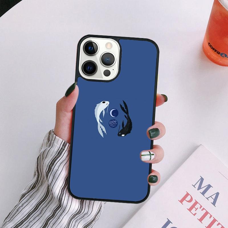 Koi Fish Yin Yang Art Phone Case For iPhone 17 Air 14 13 12 16Pro Max 15  Plus Cover Shell Max coque