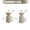 Stylish Ceramic V 60 Pouring Over Coffee Set 460ml Home Brewing Coffee Set Produced For Even Extraction And Easy Cleaning