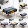 Winter House View Tablecloth Natural  Anti-Stain Waterproof Rectangular  Kitchen Table Home Decor