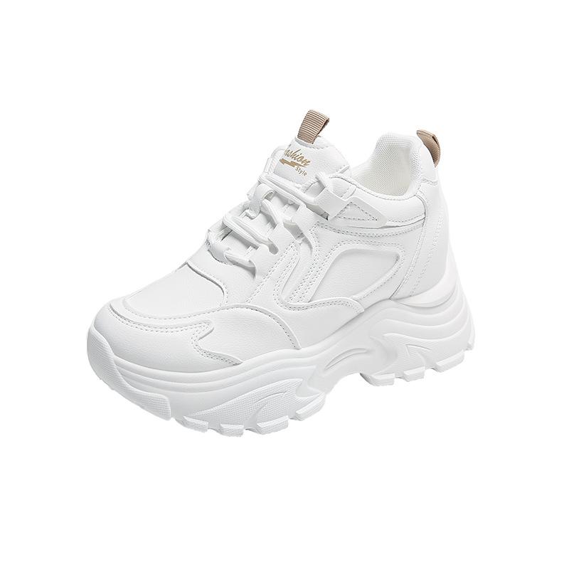 Inner Height Increase Spring and Autumn New Casual Small Thick-soled Muffin Sneakers