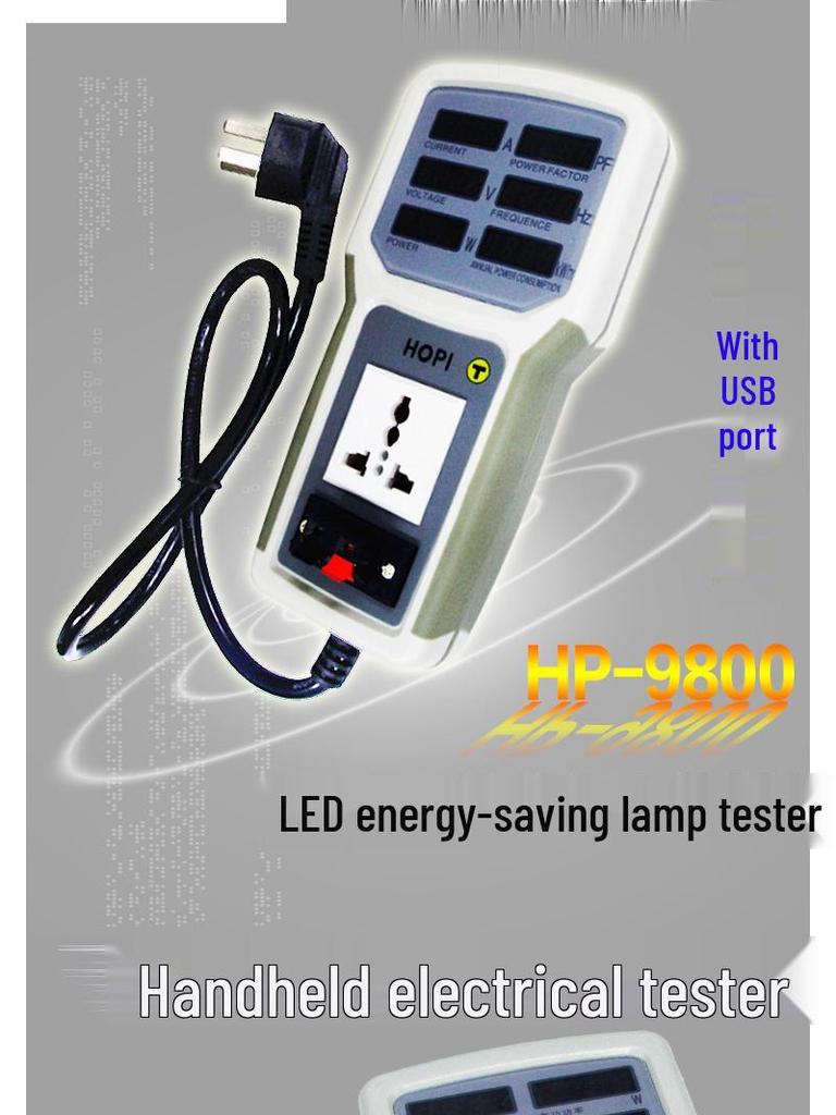 Macro HP9800 Energy Power Meter & LED Lamp Tester