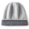 Autumn and Winter New% Cashmere Thickened Soft Waxy Warm Color Matching Knitted Men's and Women's Cashmere Hats Are In Stock