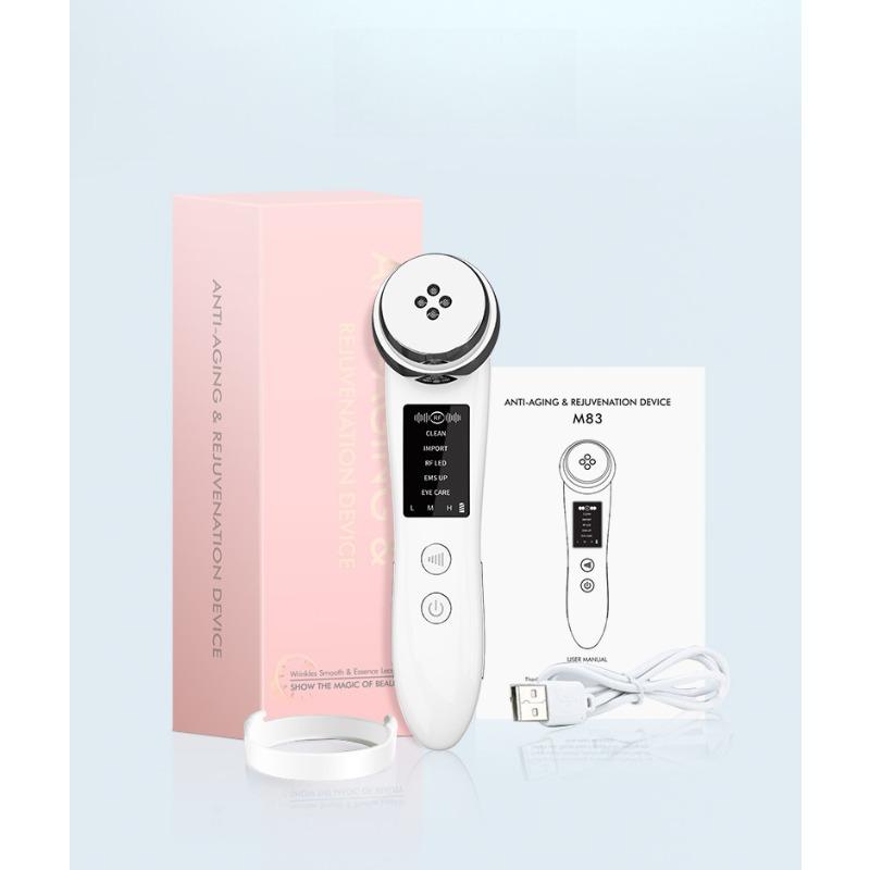 

Новый косметический прибор для домашнего использования, подтягивающий кожу лица, укрепляющий, микротоковый, фотонный прибор для омоложения, вибрационный массаж, аппарат для введения эссенции English