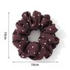 Elegant Korean Satin Polka Dot Scrunchie - Stylish Hair Tie Headband for Women