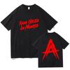 Hip Hop Streetwear Anuel AA Real Hasta La Muerte Grafik T-Shirts für MännerFrauen Männer Mode Rapper T-Shirts Baumwolle